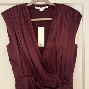 New Veronica Beard Cásela Dress (Plum Color)
